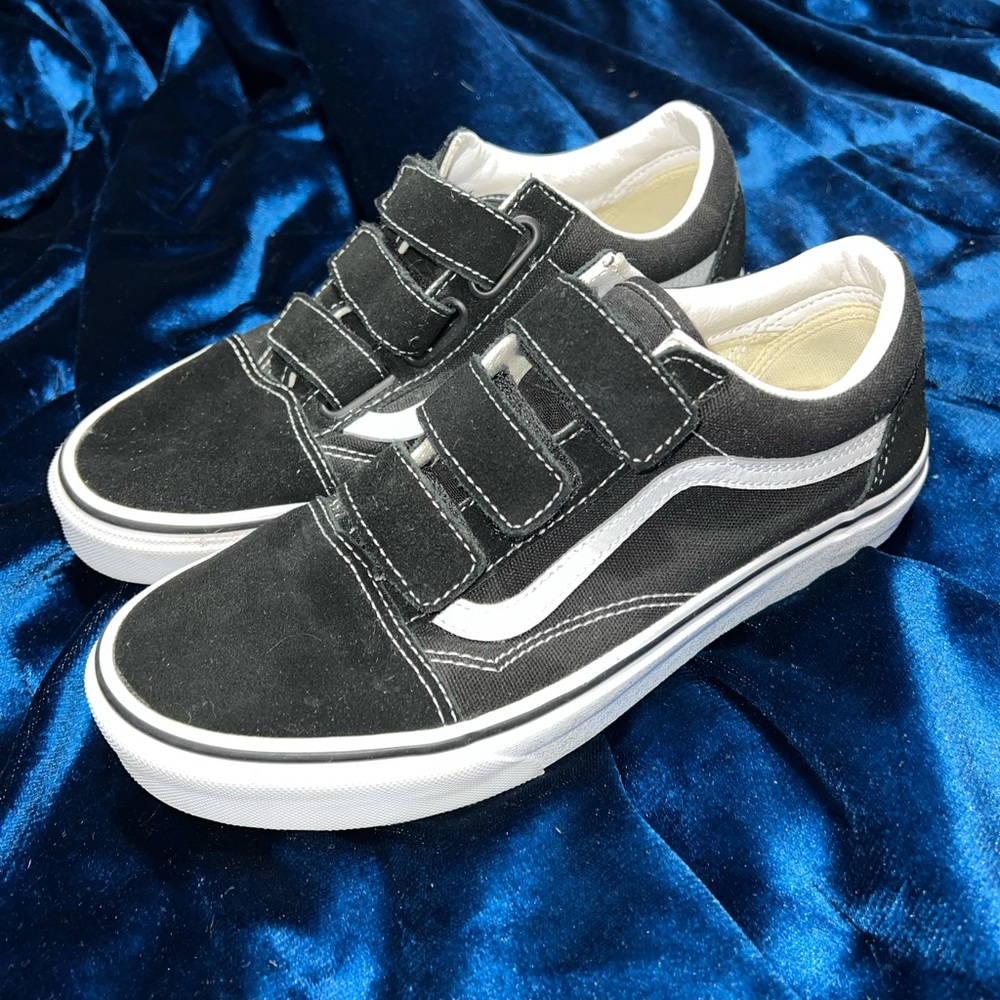 Black Velcro Vans